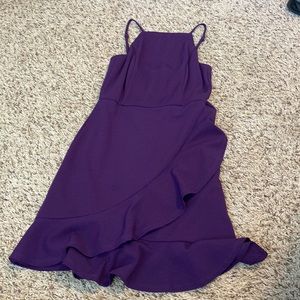 Plum Ruffle Lulus homecoming dress